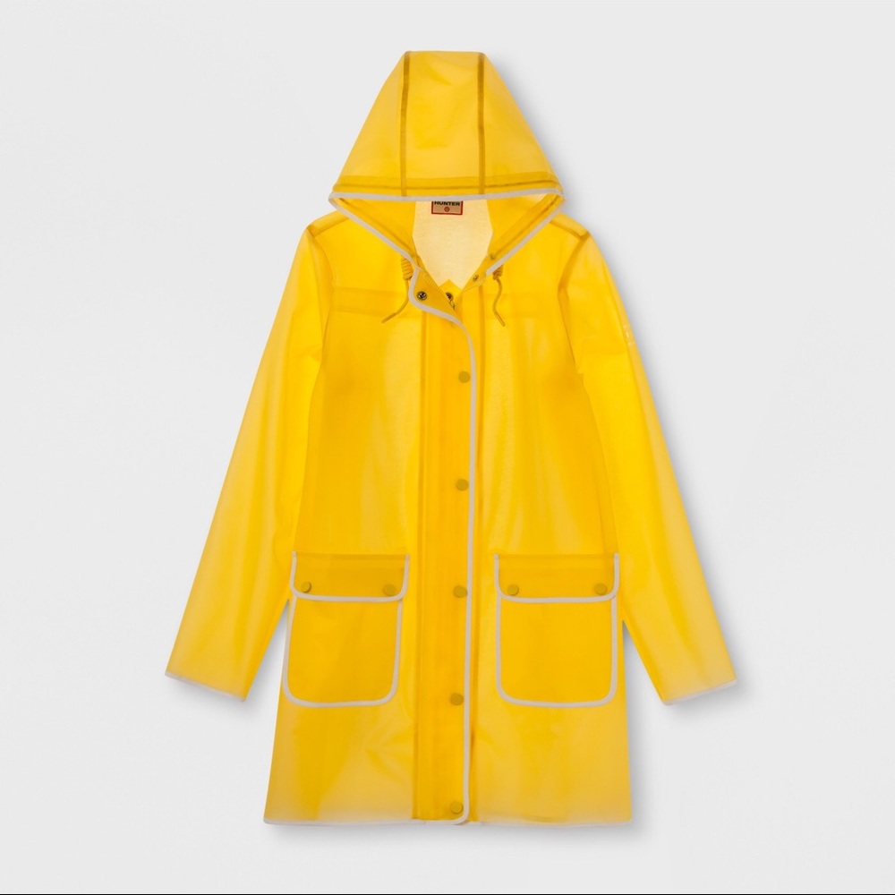 AVAILABLE until 2PM💛Hunter Yellow Rain Coat - Picture 3 of 4